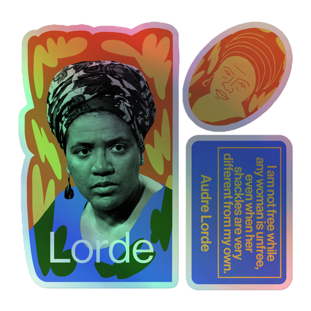 Holographic stickers - Audre Lorde