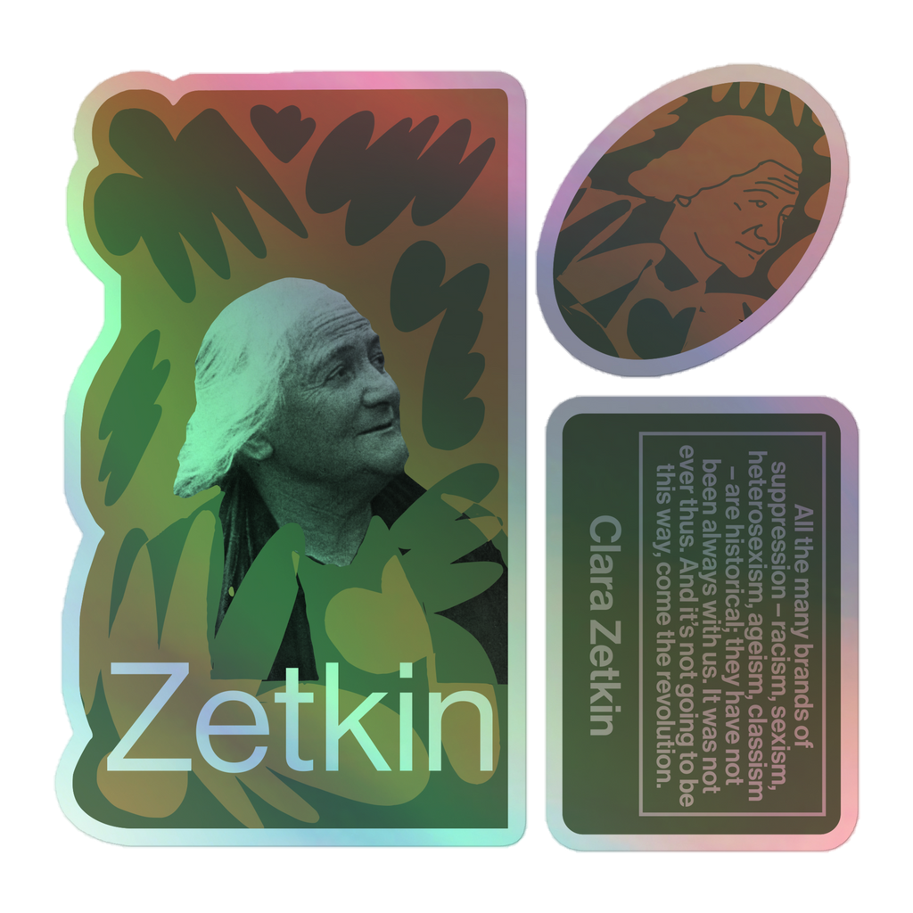 Holographic stickers - Clara Zetkin