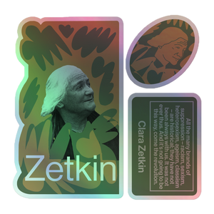 Holographic stickers - Clara Zetkin