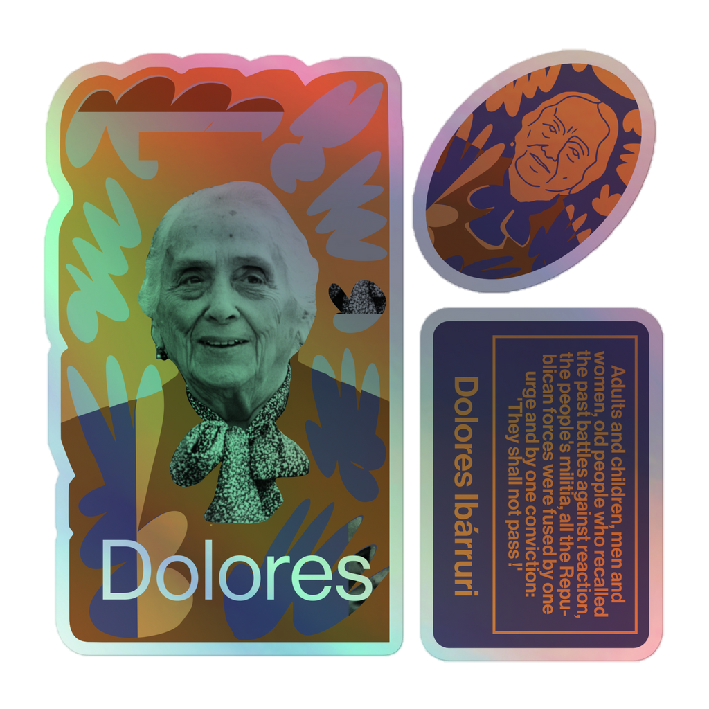 Holographic stickers - Dolores Ibárruri