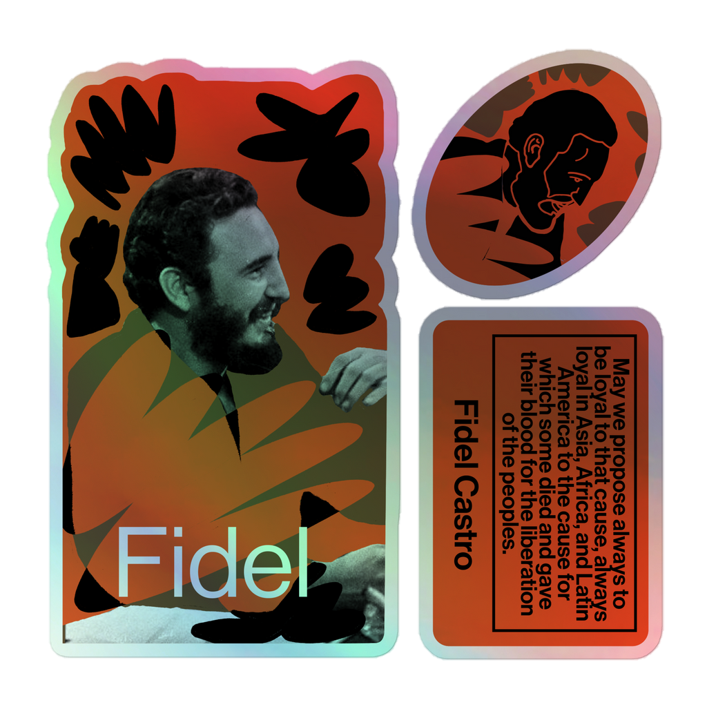 Holographic stickers - Fidel Castro