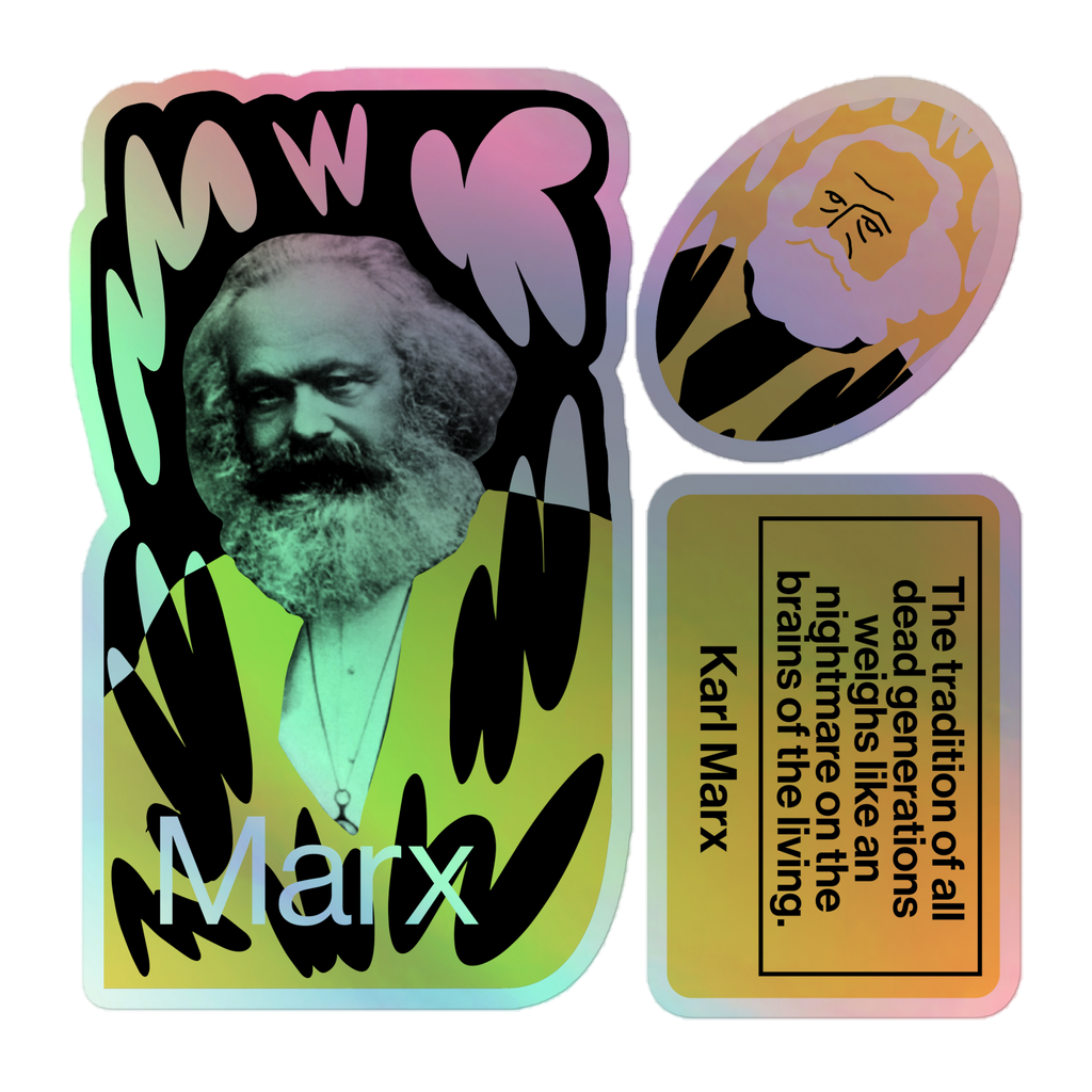 Holographic stickers - Karl Marx