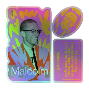 Holographic stickers - Malcolm X